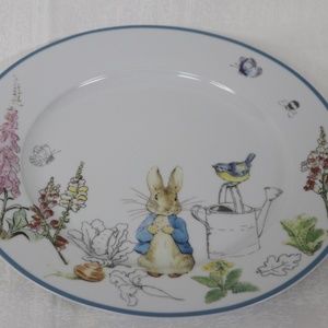 BEATRIX POTTER PETER BUNNY RABBIT EASTER DINNER PLATES - S/4 - NEW